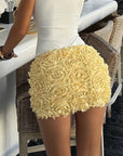 Stylish A-Line Mini Skirt with Decorative Details