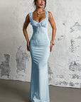 Sexy Ruffled Tie Waist Dress for Women