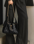 Elegant Women's Loose Straight Pants Suit