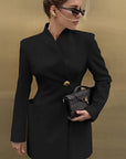 Stylish Black Slim Fit Short Dress for Women