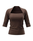 HeyHenry Slim Fit 3/4 Sleeve T-Shirt for Women