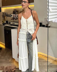 Elegant A-Line Chiffon Dress with V-Neck