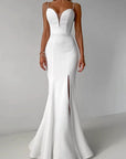 Elegant White Mermaid Dress for Women