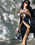 Elegant Halter Neck Bodycon Dress