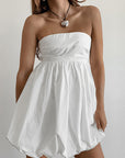 Elegant Simple White Dress for Summer