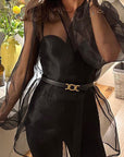 Elegant Sheer Puff Sleeve Blouse for Women