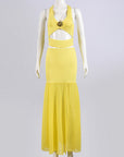 Sexy Hollow Out Two-Piece Dress Set