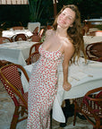 Polka Dot Floral Print Summer Dress