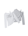 HeyHenry Asymmetric Long Sleeve T-Shirt for Women
