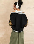 Trendy Women's Color Block Cardigan for Fall