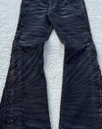 Vintage Y2K High-Waisted Flared Denim Pants