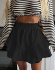 Summer High Waist Ruffle Cake Skirt