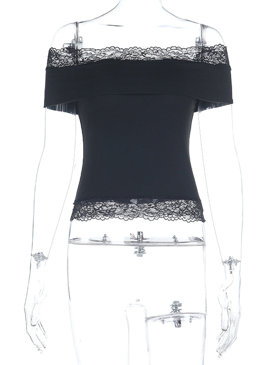Chic Lace Patchwork Summer T-Shirt