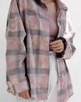 Plaid Long Sleeve Shirt for Women