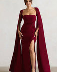 Elegant Long Sleeve Maxi Dress with Square Neck