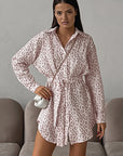 Spring Chiffon Cotton Leopard Print Shirt