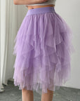 Princess Style Pleated Tulle Skirt