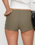 Spring Autumn Sexy Slim Fit Striped Hot Pants