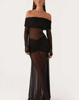 Chic Long Sleeve Off Shoulder Dress