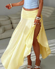 Fashion Women's High Waist Irregular Split Skirt