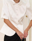 Summer Slim Fit Puff Sleeve Shirt for Women
