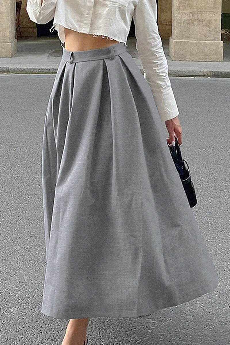 Parisienne A-Line Midi Skirt