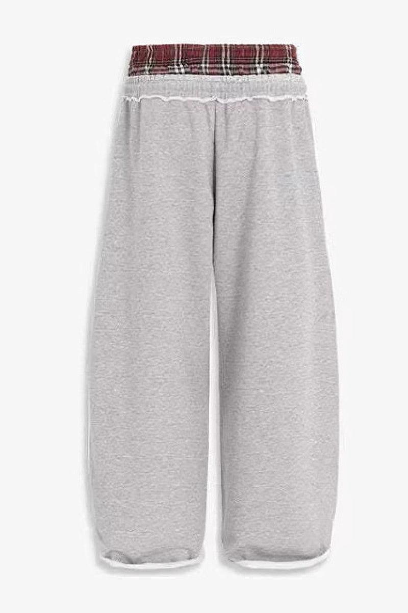 Retro Striped Embroidered Sports Pants for Men and Women