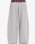 Retro Striped Embroidered Sports Pants for Men and Women