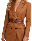 Stylish Suede Blazer for Women