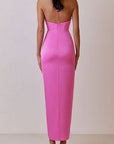 Summer Floral Strapless Party Dress