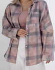 Plaid Long Sleeve Shirt for Women