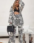 Fashionable Floral Two-Piece Set for Women