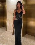 Lace Hollow Out Sexy Cami Dress