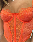 Nazada Sexy Lace Bodice Backless Camisole