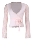 Chic Lace Long Sleeve Top for Summer
