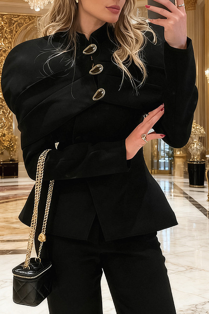 Chic Black Tailored Blazer for Women