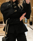 Chic Black Tailored Blazer for Women