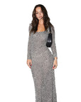 Elegant Polka Dot Dress with Square Neck