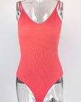 Summer Women's Solid Color Sexy V-Neck Jumpsuit