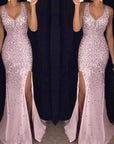 New V-Neck Long Dress
