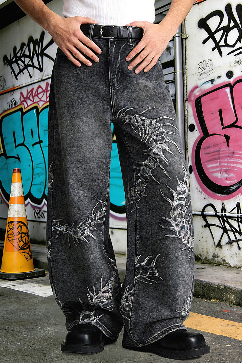 American Street Style Loose Fit Men's Jeans