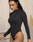 Spring Women's Sexy Slim Fit Zipper Bodysuit