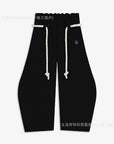 Casual Drawstring Waist Wide Leg Pants