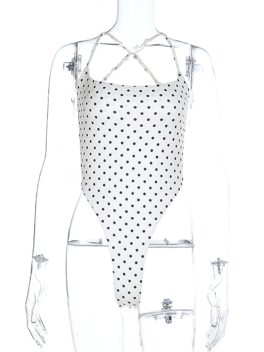 Sexy Backless Polka Dot Jumpsuit for Women