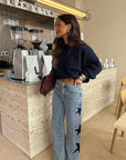 Fashionable Loose Straight Leg Jeans for Women