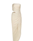Elegant Strapless Long Dress for Spring
