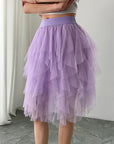 Princess Style Pleated Tulle Skirt