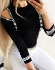 New Fashion Women's Hollow Rhinestone Top