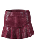 Fashionable Faux Leather Mini Skirt Pants for Women
