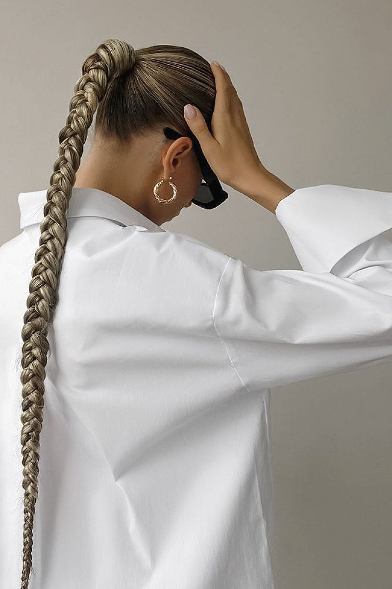 Casual Oversized Boyfriend Style White Shirt